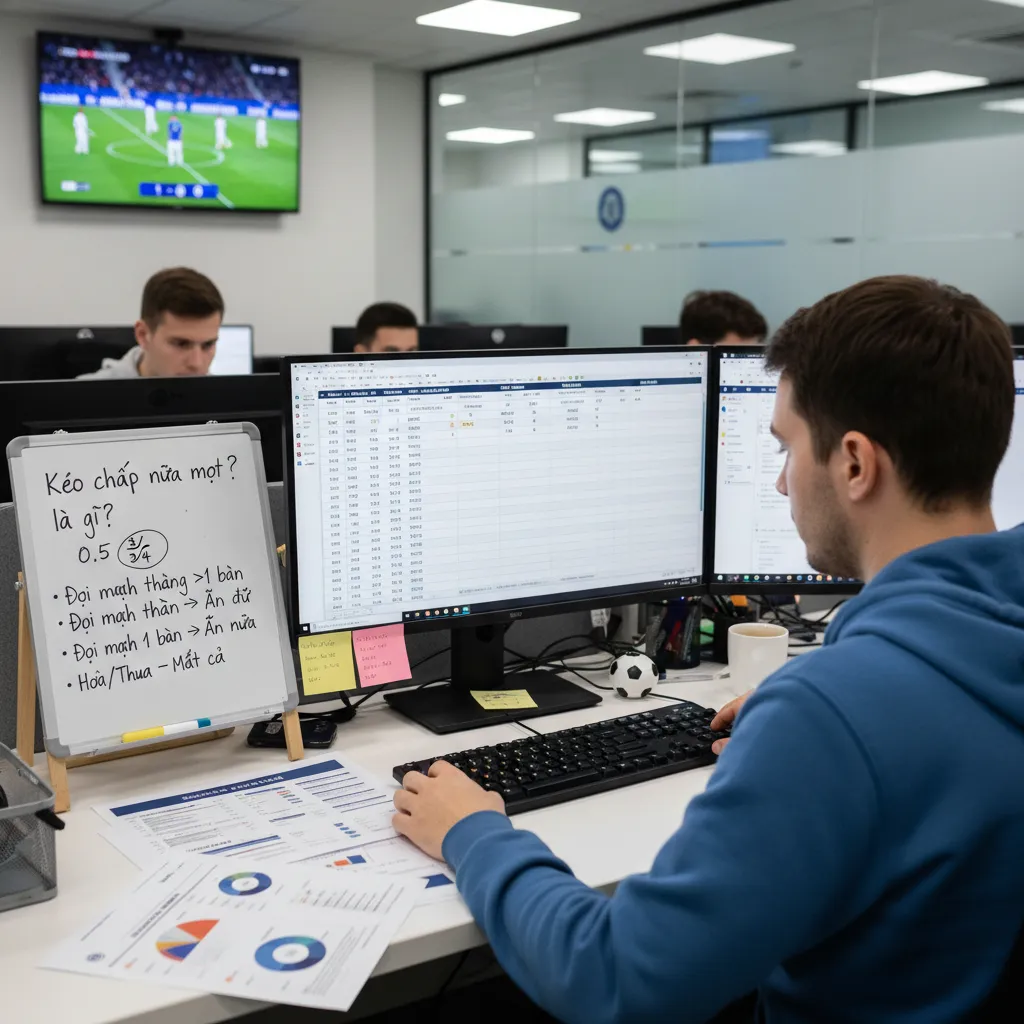 Cách đọc kèo chấp nửa một trên bảng tỷ lệ